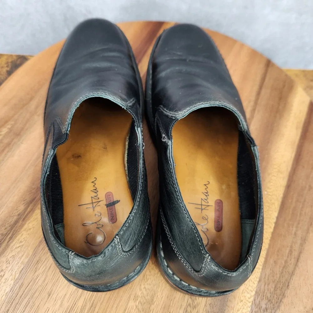 Cole Haan‎ Air Loafers Mens 7.5 M Black Leather Slip On Casual Shoes C07733